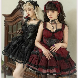 Waltz Gothic Gothic Lolita Dress JSK Outfit (UN31)